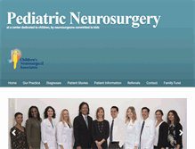 Tablet Screenshot of pediatricneurosurgery.org